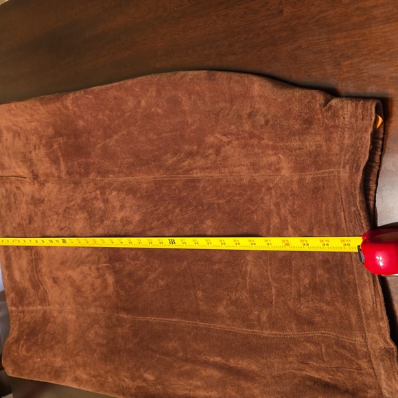 Vintage 2000's Etosha Butternut Suede Maxi Skirt Size Medium - Picture 8 of 10